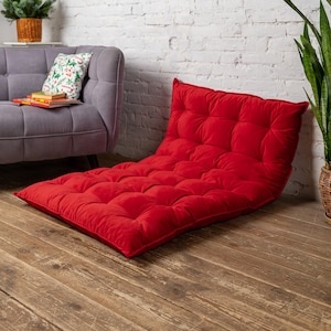 Cozy Floor Cushion, Velvet Floor Seating for Reading Nook, Floor Pillow, Floor Couch, Daybed Cushion, French Cushion,  Kids Floor Pillow