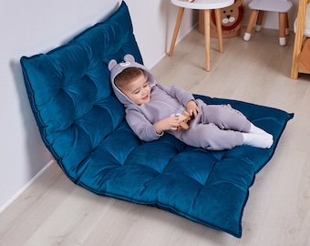Comfortabel vloerkussen, vloerkussen op maat, fluwelen vloerbank, zitkussen meditatievloer, vloerbank, Frans kussen, ligbedkussen