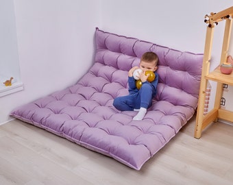Reading Nook Floor Cushion for Kids, Water Repellent Velvet Floor ...