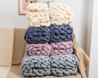 1 DAY SALE! Chunky knit blanket, chunky knit throw, chunky blanket sale, large knit throw,big chunky blanket, big knit throw, grey blanket