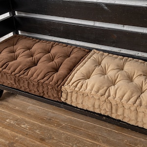 Soft floor cushion, floor pillow, bench cushion, custom pillow, floor sofa, window seat cushion, french cushion, tufted pillow