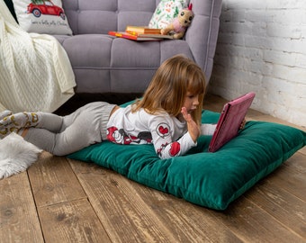 Pillow Bed Large Lounge Floor Pillows Large Velvet Floor Cushion