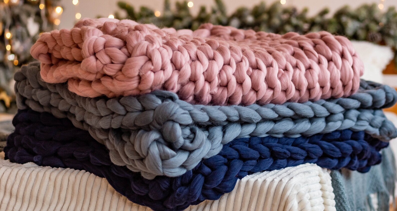 Chunky Knit Blanket Giant Knit Blanket Super Chunky Blanket Etsy