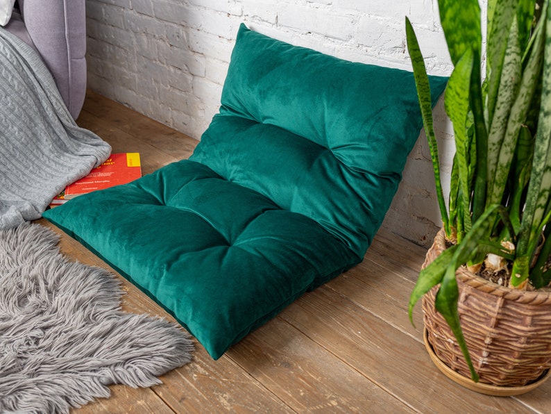 Reading nook floor cushion for kids, water repellent seat cushion, floor pillow, floor sofa, japanese floor futon, daybed cushion image 9