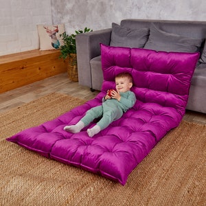 Cozy Custom Floor Cushion, Floor Pillow, Velvet Seat Cushion, Floor Couch, Floor Sofa, Reading Nook Cushion, Tufted Pillow, French Cushion image 5