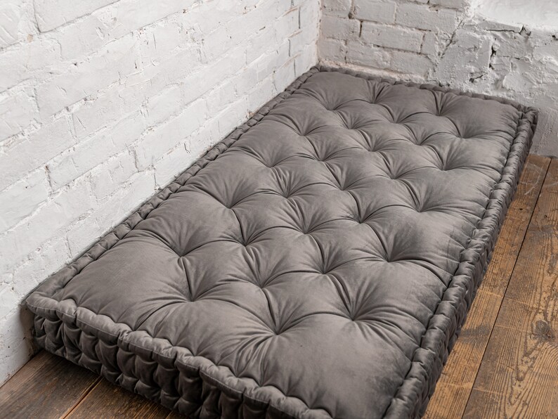 Soft floor cushion, floor pillow, bench cushion, custom pillow, floor sofa, window seat cushion, french cushion, tufted pillow image 7