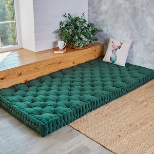 Fönsterdyna, golvdyna i soffan, tuftad golvdyna, vattenavvisande bänkdyna, specialanpassad kudde, sammetsdyna bild 8