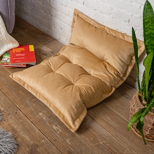 Elegant floor cushion, large & small floor pillow, custom pillow, floor sofa, seat cushion, velvet floor seating,  french cushion