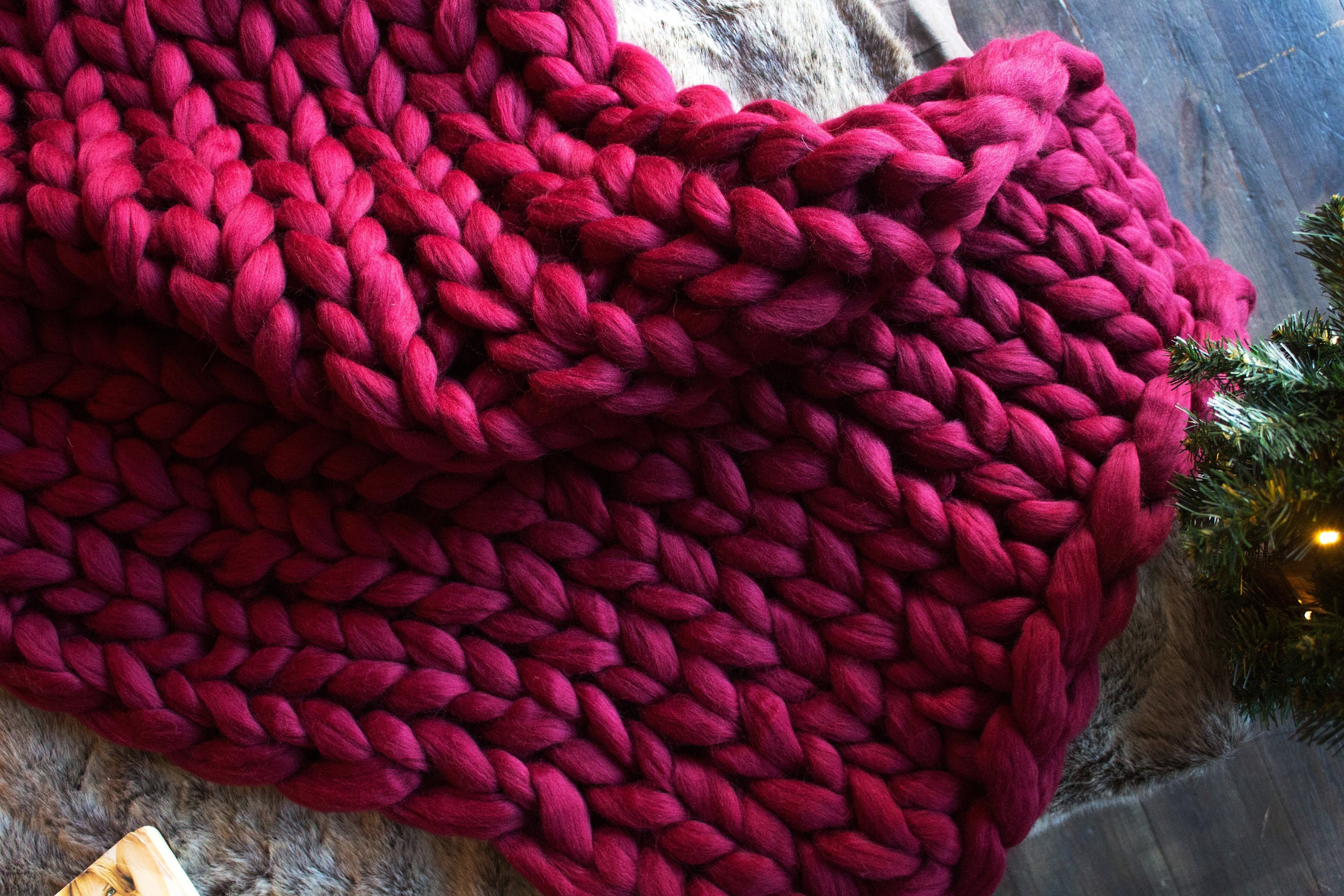 Super Chunky knit blanket Chunky knit throw giant knit Etsy