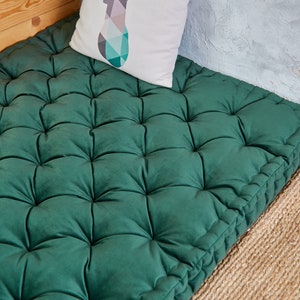 Fönsterdyna, golvdyna i soffan, tuftad golvdyna, vattenavvisande bänkdyna, specialanpassad kudde, sammetsdyna bild 6