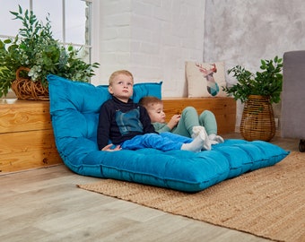 Soft Floor Cushion, Velvet Reading Nook Floor Pillow, Custom Pillow, Large Floor Cushion, Kids Floor cushion, Floor Pillow Seating