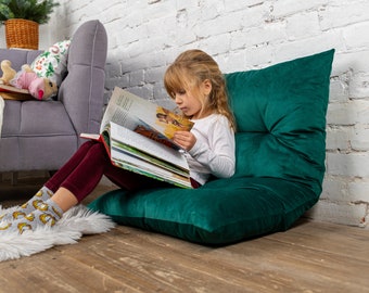 Reading Nook Floor Cushion for Kids, Water Repellent Velvet Floor