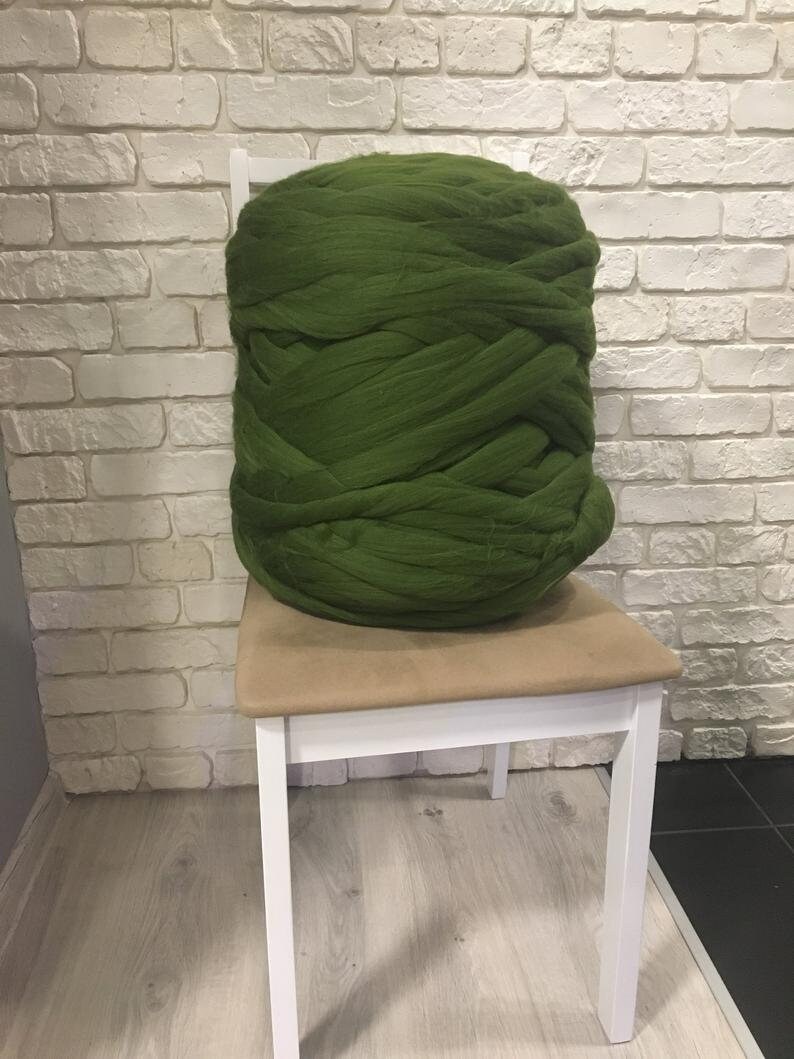 Arm knitting wool chunky blanket yarn arm knitting chunky Etsy