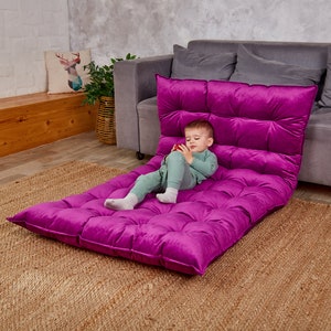 Large Floor Cushion, Floor Pillow, Floor Couch, Window Seat Cushion, Water Repellent Floor Seating, Reading Nook Cushion, French Cushion