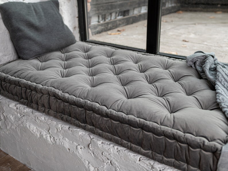 Large Floor Cushion Custom Pillow Bench Cushion Seat Etsy