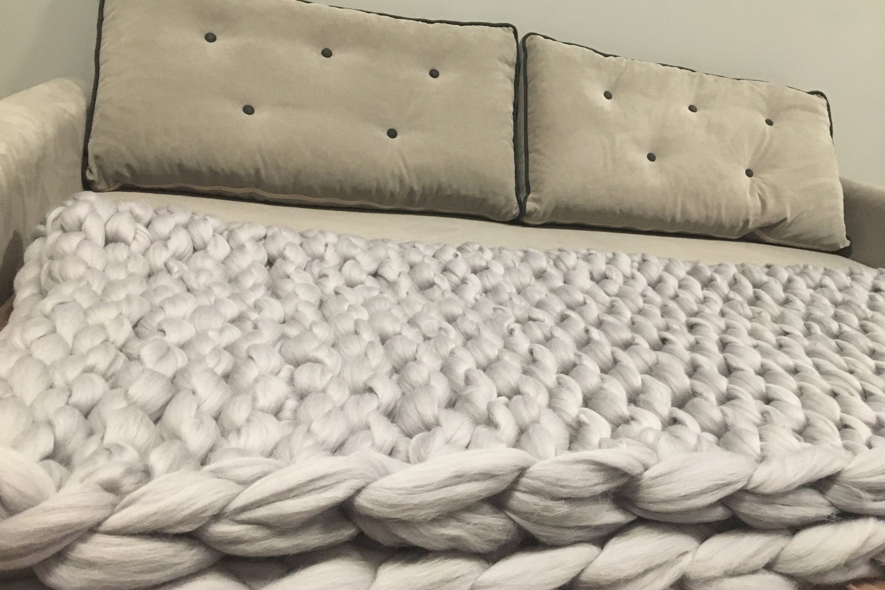 Chunky knit throw Chunky knit blanket giant knit blanket Etsy