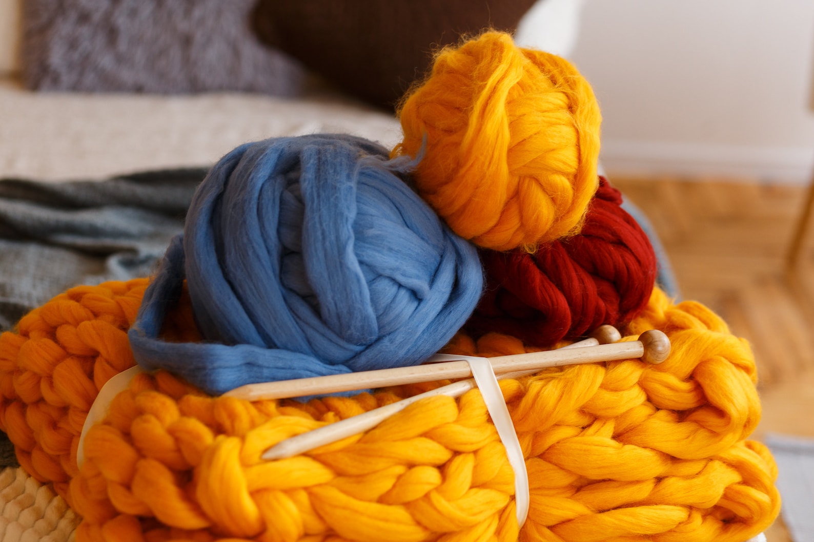 DIY Chunky Knit Blanket Kit DIY KNIT Kit Chunky Kit Giant Etsy