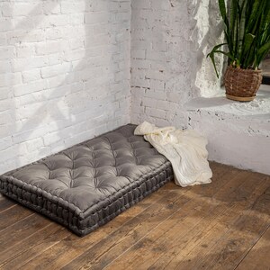 Soft floor cushion, floor pillow, bench cushion, custom pillow, floor sofa, window seat cushion, french cushion, tufted pillow image 4