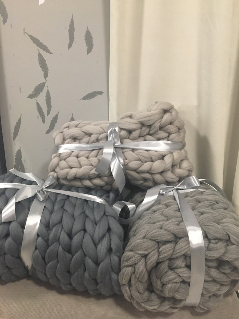 Chunky Knit Throw Chunky Knit Blanket Giant Knit Blanket Etsy