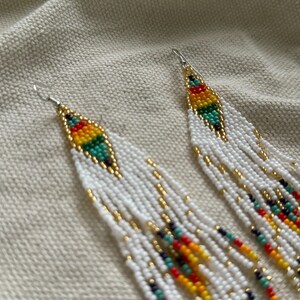 Multicolored Fringe Earrings
