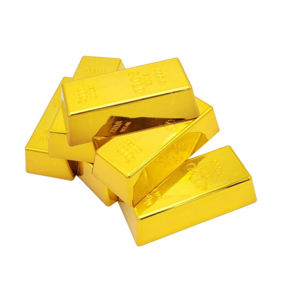 Fake Gold Bar Artificial Hollow Gold Bullion Prop for Video & Photo Etsy