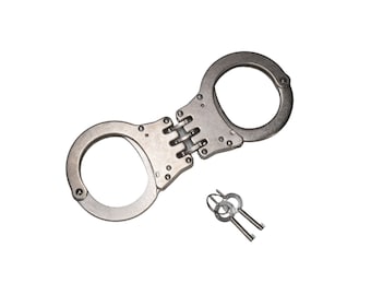 Hinged Handcuffs with keys