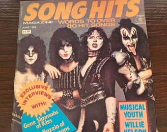 vintage - Kiss - 1983 - Vinnie Vincent - Eric Carr - Magazine à succès - Rare