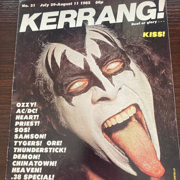 Kiss - 1982 - Kerrange - Ozzy/Poster - ACDC -Tygers - Judas Priest - NWOBHM -
