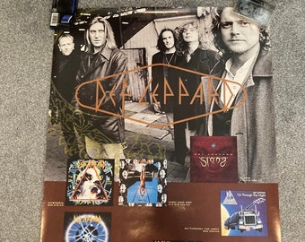 vintage - Poster Def Leppard - 1996 - @The Woodlands Houston, Texas