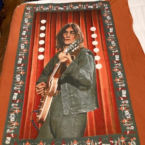 Vintage - John Lennon - Tapestry Flag - 1970&#39;s - 52&quot; x 32&quot;