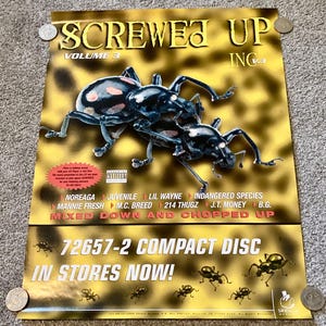 Vintage -  2000 Screwed Up Inc Vol3 - lil Wyne - Juvenile - Smokin Records