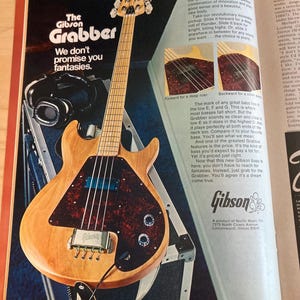 Vintage - Guitar Player - April 1975 - Paul Simon - Gibson Ripper Bass
