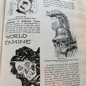 1931 ILLUSTRATION UND CARTOONING Bundesschulen Inc.Tattoo Flash Art