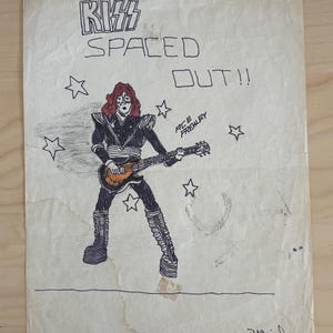 Rare - KISS Army Member art. Vintage -  Kiss Ace Frehley - April 1978 -