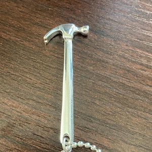 Silver Hammer/Tool - Neckless with Chain