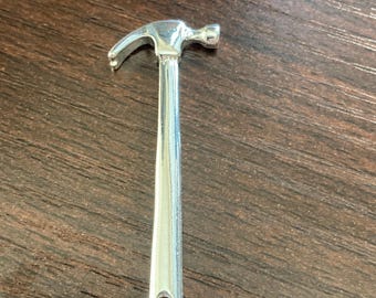 Silver Hammer/Tool - Neckless with Chain