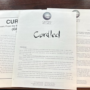 Vintage - Slash/Curdled - GNR - 1991 -  Press Kit