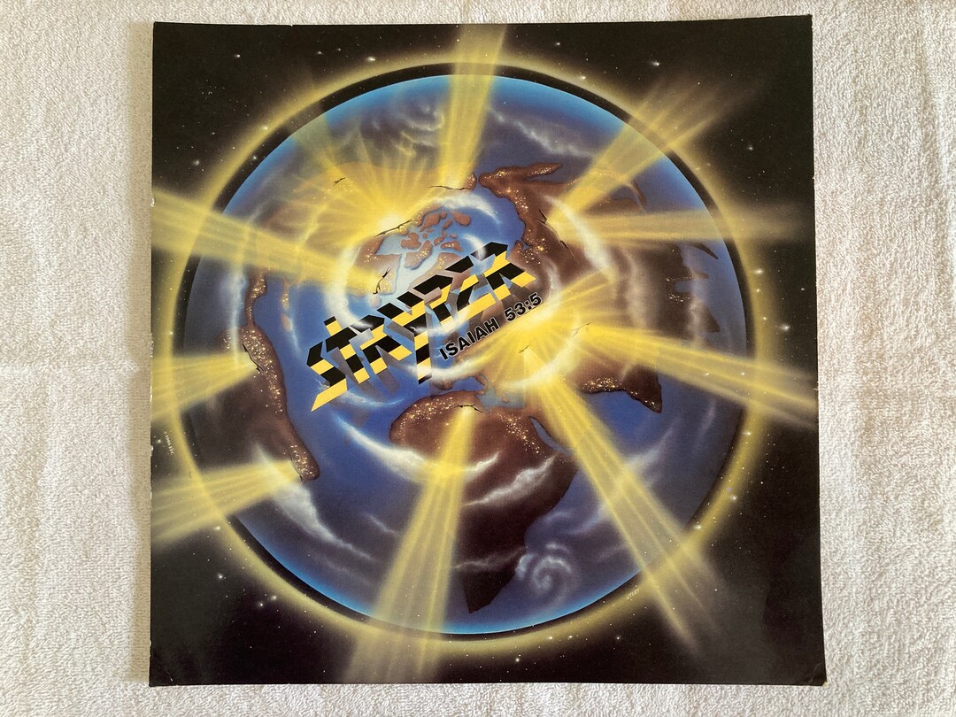 Vintage stryper Promo Card 1987 ISAIAH 53 12 X 12 Enigma Records Etsy