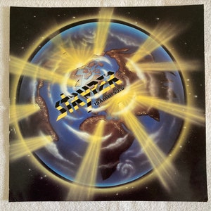 Vintage -Stryper Promo Card 1987 - ISAIAH 53 - 12&quot; x 12&quot; - Enigma Records
