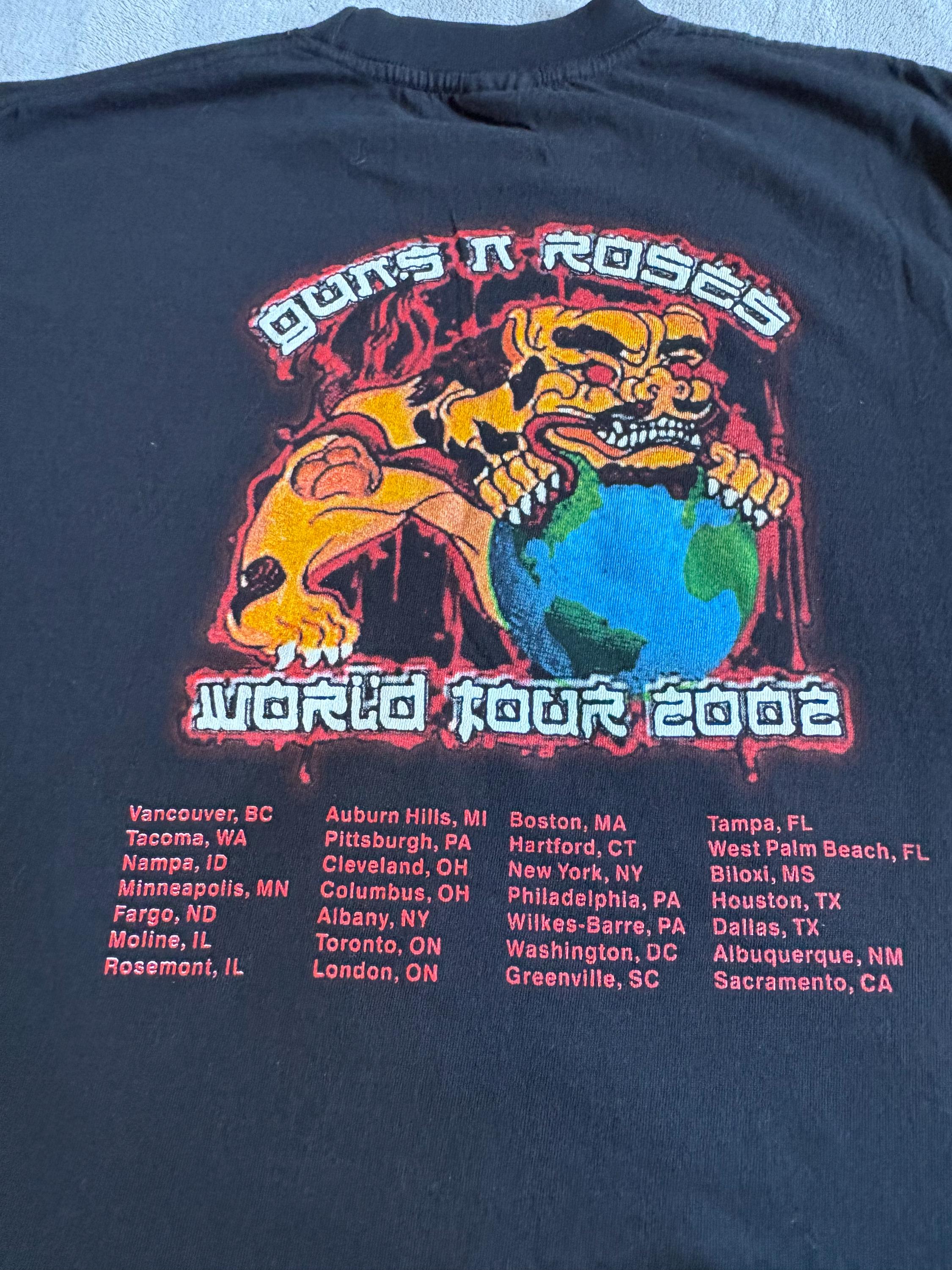 2002 Guns & Roses Nyc MSG Tour T-shirt | eBay