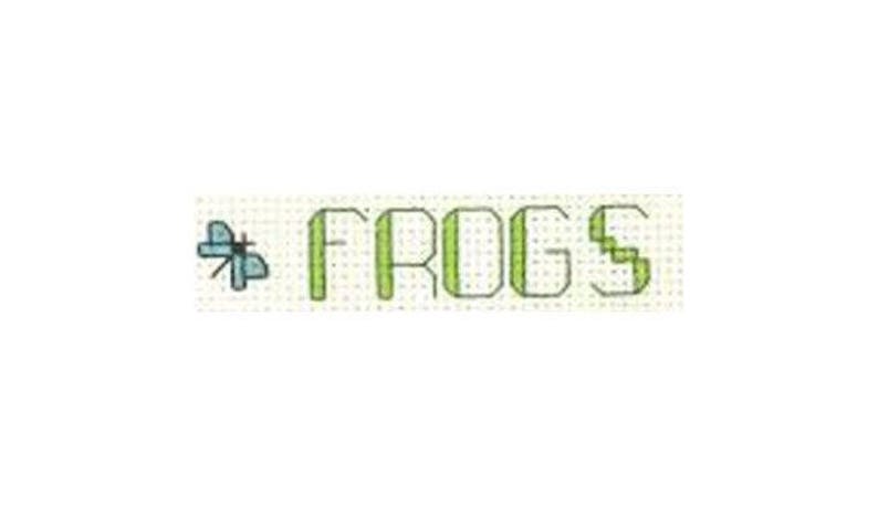 FROG Counted Cross Stitch Pattern / Chart Who Let the Frogs Out STITCHER'S LAMENT Cross Stitch Saying / Motto embroidery design image 6