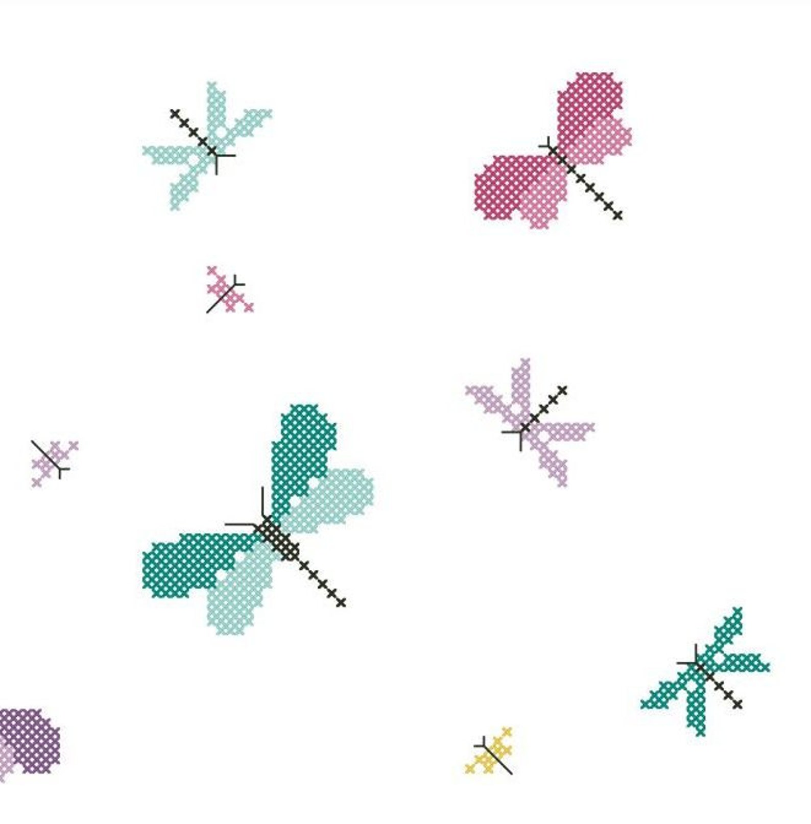 DRAGONFLY DANCE Counted Cross Stitch Pattern / Chart Etsy