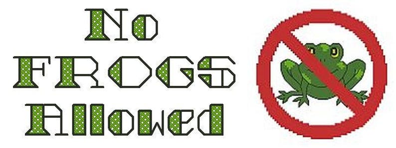 FROG Counted Cross Stitch Pattern / Chart Who Let the Frogs Out STITCHER'S LAMENT Cross Stitch Saying / Motto embroidery design image 7