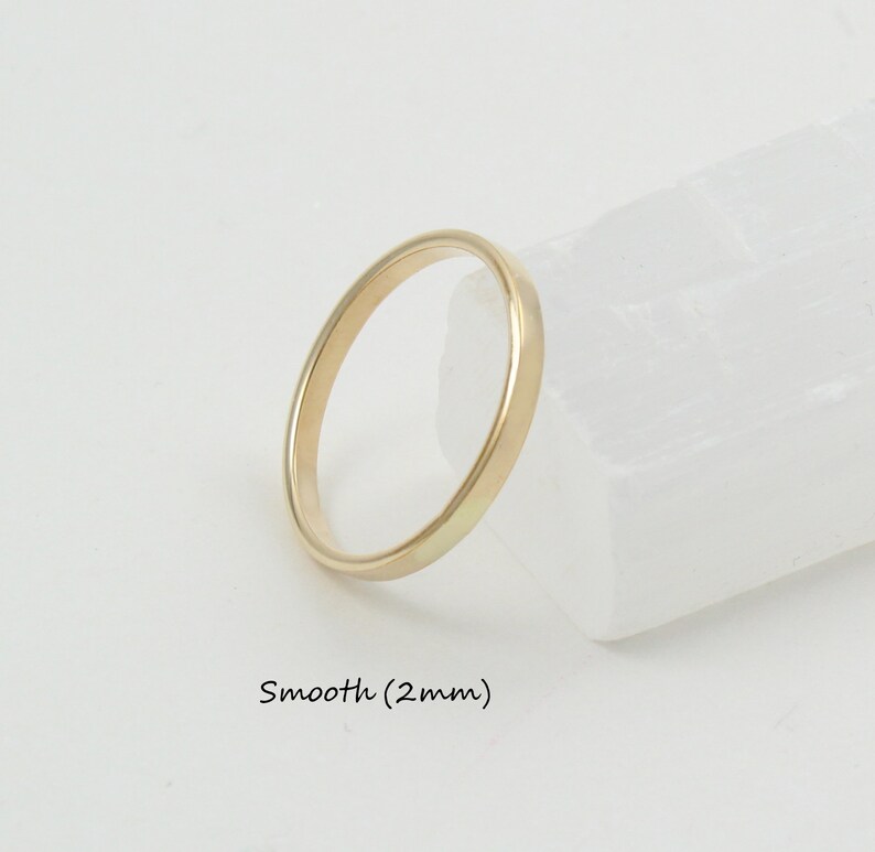 Minimal gold ring Gold ring set 2 gold filled rings Stacking rings Set of 2 gold rings Thin thick gold rings Simple gold ring