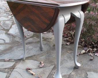 Drop Leaf End Table Etsy
