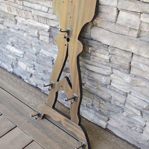 Antique Salvage Reclaimed Vintage Primitive A-Frame Table Leg Coat Hat Rack Wall Entryway Mudroom Storage