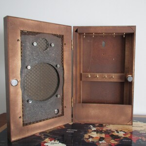 Vintage Sony Speaker Key Box Hooks Holder Entryway Mudroom image 6