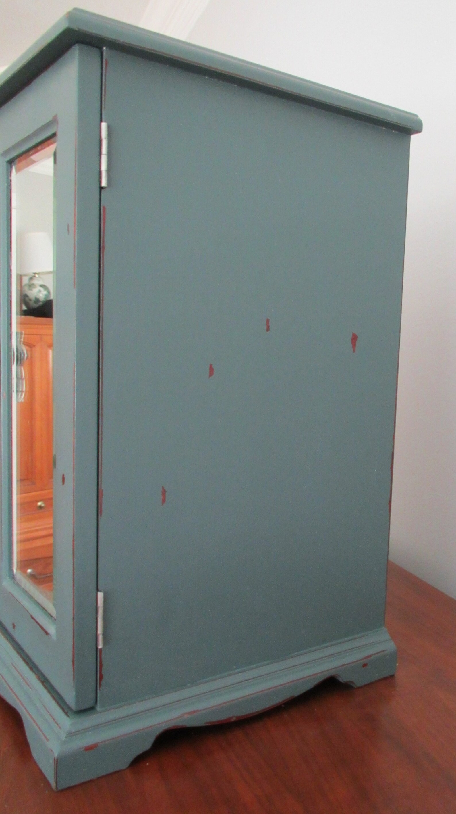 Bombay Company Jewelry Armoire Box Chest Organizer Dusky Teal Etsy