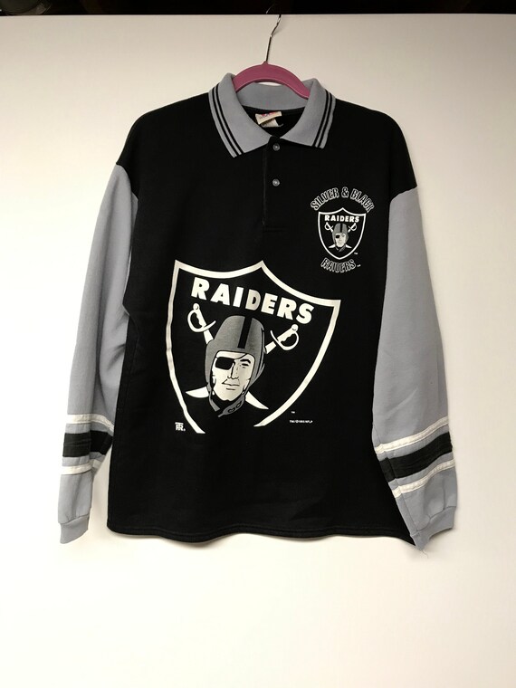 oakland raiders button up shirt