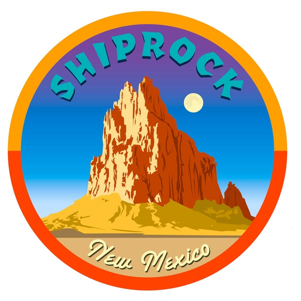 Shiprock New Mexico Sticker